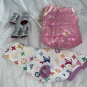 Cat winter outfit & boots!